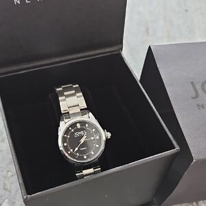 Jones New York Women’s Diamond Anna Watch Stainless Steel Quartz New in Box